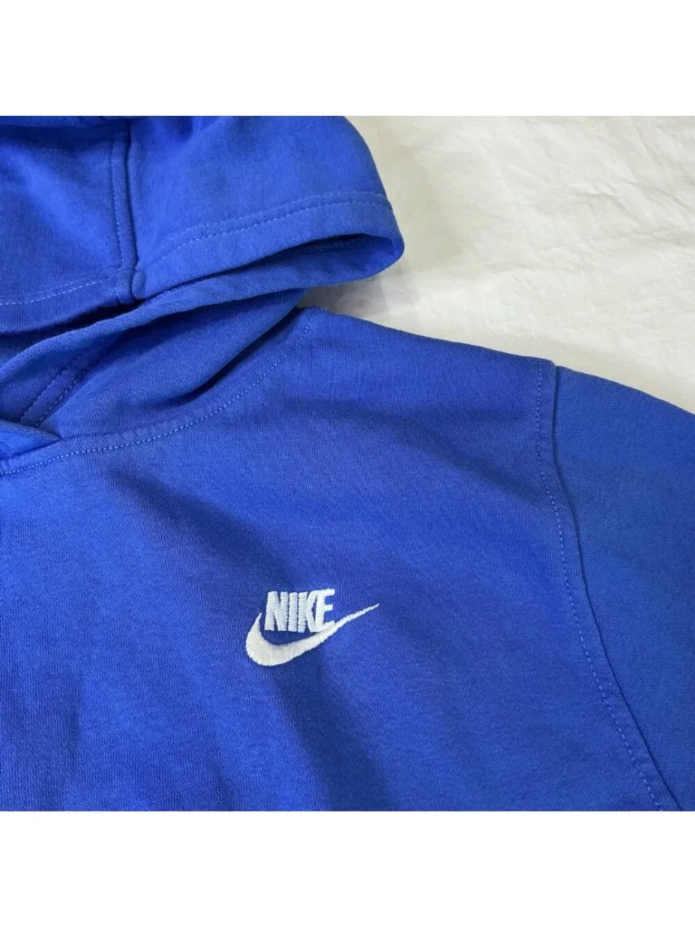 Nike Youth Sportswear Club Fleece Pullover Hoodie Size Large Comet Blue